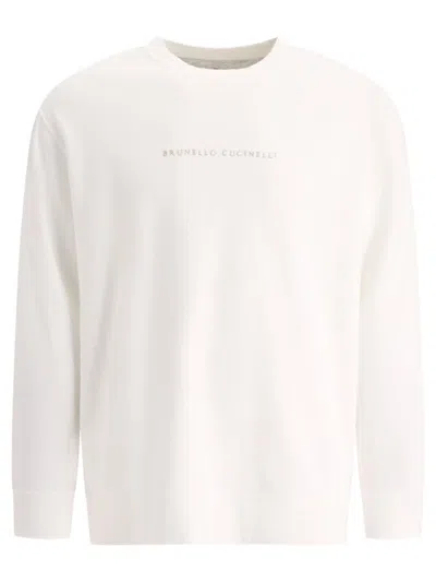 Brunello Cucinelli Techno Sweatshirt In White