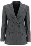 Brunello Cucinelli Women's Techno Wool Carded Chevron Jacket With Monile