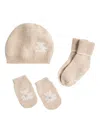 Brunello Cucinelli Teddy-bear Cashmere Beanie-mitten-sock Set In Neutral