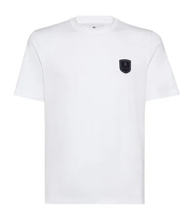 Brunello Cucinelli Tennis Badge T-shirt In White