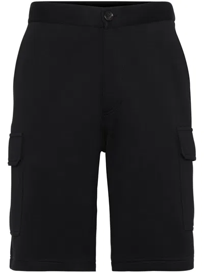 Brunello Cucinelli Terry Bermuda Shorts In Black