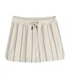 BRUNELLO CUCINELLI TERRY COTTON STRIPED SHORTS (4-12 YEARS)