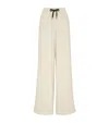 Brunello Cucinelli Drawstring Wide-leg Trousers In White
