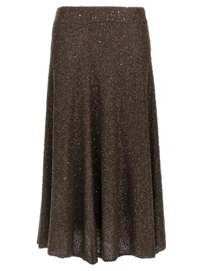 BRUNELLO CUCINELLI BRUNELLO CUCINELLI TEXTURE DAZZLING SKIRT