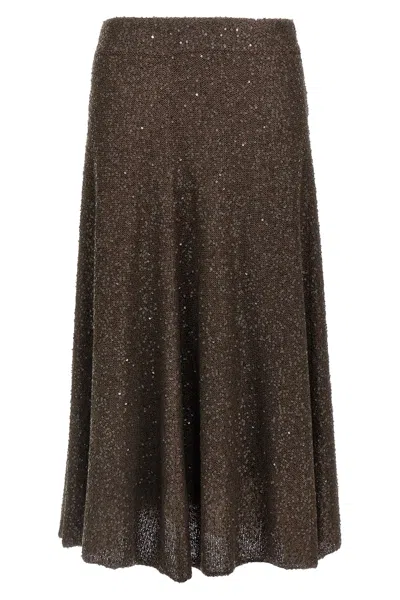 BRUNELLO CUCINELLI BRUNELLO CUCINELLI TEXTURE DAZZLING SKIRT