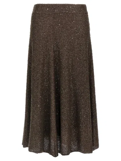 BRUNELLO CUCINELLI BRUNELLO CUCINELLI TEXTURE DAZZLING SKIRT