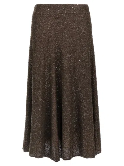 BRUNELLO CUCINELLI TEXTURE DAZZLING SKIRT