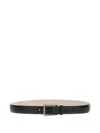 Brunello Cucinelli Leather Belt In Black