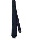 Brunello Cucinelli Textured-finish Tie In Blue