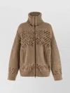 Brunello Cucinelli Drop Sequin Cardigan Sweaters And Cardigans Beige In Brown
