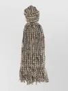 Brunello Cucinelli Multicolor Balloon Net Embroidery Scarf In Multi