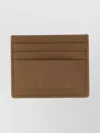 Brunello Cucinelli Textured Leather Cardholder For Daily Use In Brown
