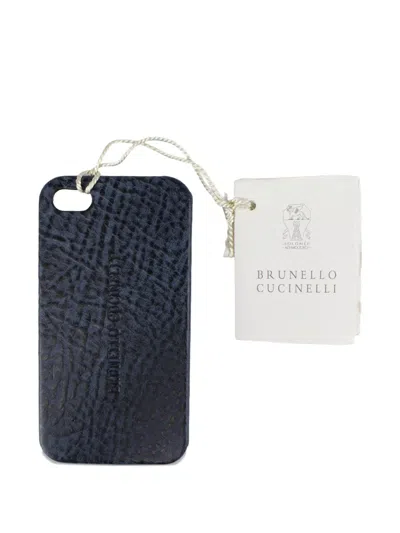 Brunello Cucinelli Textured Phone-case In Black