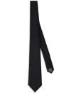 Brunello Cucinelli Textured Tie In Black