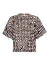 Brunello Cucinelli Balloon Net Knit T-shirt