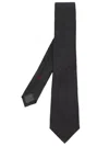 Brunello Cucinelli Textured Tie In Grey