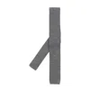Brunello Cucinelli Knitted Cashmere Tie In Gray