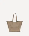 Brunello Cucinelli The Bc Duo Bag In Calfskin With Monile In Sand