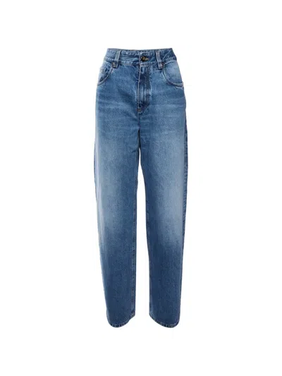 Pre-owned Brunello Cucinelli The Contemporary Loose Jean Jeans In Blue