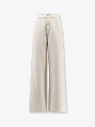 Brunello Cucinelli The Relaxed Boyfriend Jean-soft Barrel Leg In White