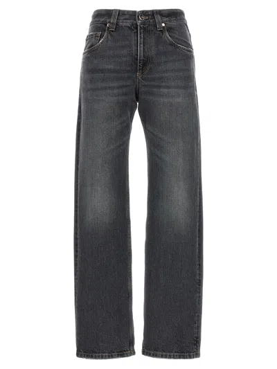 Brunello Cucinelli 'the Retro Vintage' Jeans In Gray