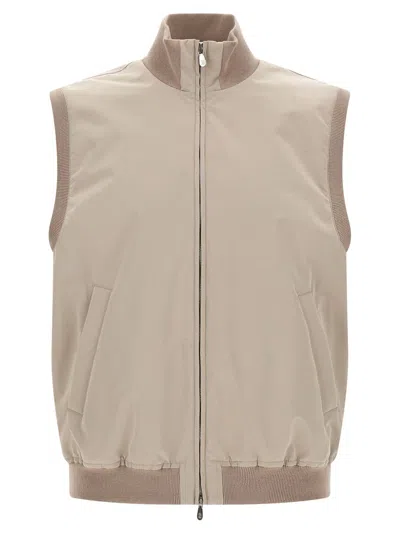 Brunello Cucinelli Thermore Padded Vest In Neutral