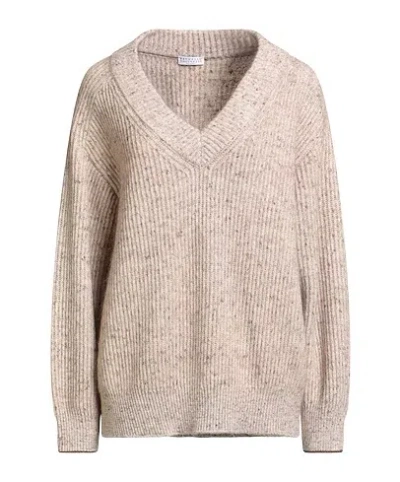 Brunello Cucinelli Thick Knit Sweater In White