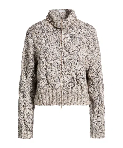 Brunello Cucinelli Thickknit Sweater In Gray