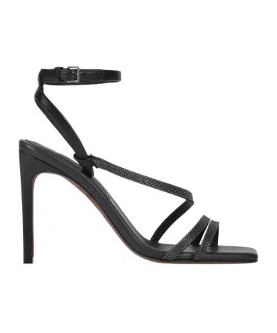 Brunello Cucinelli Thin-strap High-heel Sandals In Black