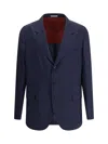 Brunello Cucinelli Three-button Blazer In Blue
