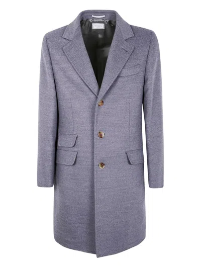 BRUNELLO CUCINELLI THREE-BUTTON PATCH-POCKET COAT