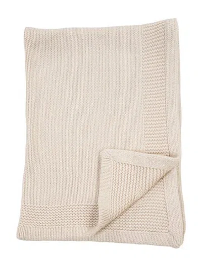 Pre-owned Brunello Cucinelli Throw Blanket W/ Tags In Neutrals