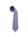 Brunello Cucinelli Striped Silk Tie In Blue
