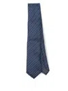 Brunello Cucinelli Striped Silk Tie