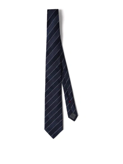 Brunello Cucinelli Tie In Blue