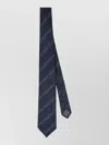 Brunello Cucinelli Tie Striped Pattern Rolled Pointed Tip In Neutral