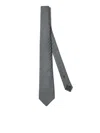 Brunello Cucinelli Stripe-detailing Tie In Grey