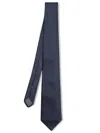 Brunello Cucinelli Blue Geometric Tie