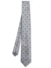 Brunello Cucinelli Silver Grey Silk Tie