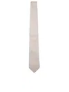 Brunello Cucinelli Jacquard Micro-pattern Cream Tie In Neutral