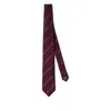 Brunello Cucinelli Striped Silk Tie In Red