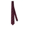 Brunello Cucinelli Striped Silk Tie In Red