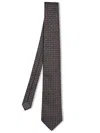 Brunello Cucinelli Necktie With Jacquard Pattern In Green
