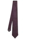 Brunello Cucinelli Necktie With Jacquard Pattern In Burgundy
