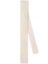 Brunello Cucinelli Knitted Silk Tie In Neutral