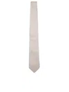 Brunello Cucinelli Jacquard Micro-pattern Cream Tie In White