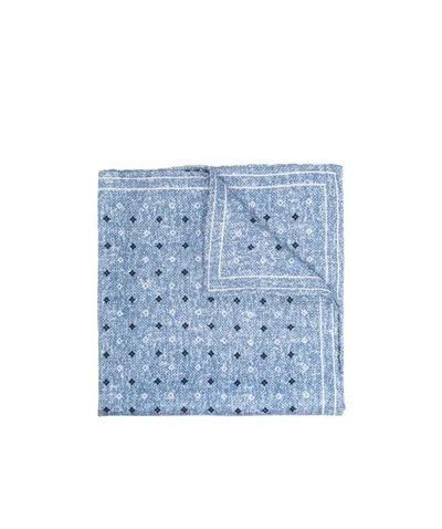 Brunello Cucinelli Tile-print Silk Scarf In Metallic