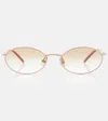 Brunello Cucinelli Timeless Reflections Round Sunglasses In Gold