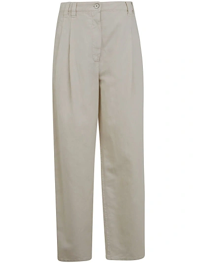 Brunello Cucinelli Tinted Trouser In Chalk