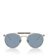 Brunello Cucinelli Titanium Bc2004st Sunglasses In Gold